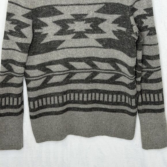 Banana Republic Men's M Wool Button Front Shawl Collar Cardigan Sweater Tribal - Picture 11 of 16